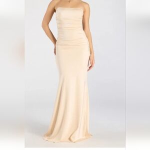 Windsor Strapless Cream Gown